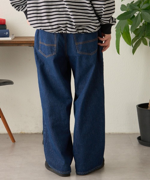 CIAOPANIC TYPY(チャオパニックティピー)の「11.5ozデニムワイドパンツ(デニムパンツ・メンズ・ネイビー/サックスブルー/ブラック・LARGE/MEDIUM)」の7枚目の写真