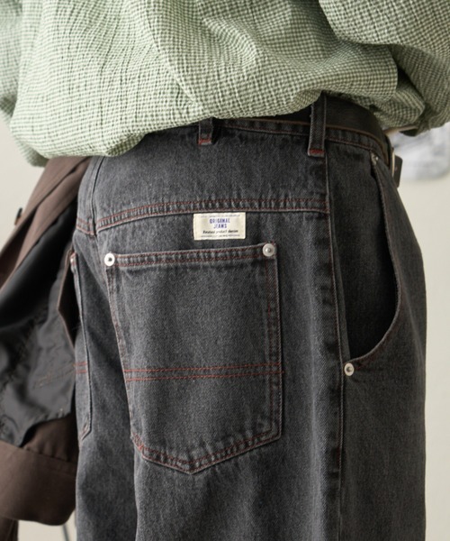 CIAOPANIC TYPY(チャオパニックティピー)の「11.5ozデニムワイドパンツ(デニムパンツ・メンズ・ネイビー/サックスブルー/ブラック・LARGE/MEDIUM)」の11枚目の写真