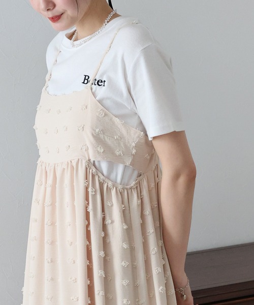 BLUEEAST(ブルーイースト)の「ドットジャガードキャミワンピース(ワンピース・レディース・アイボリー/モカ/ブラック/ブルーグレー・MEDIUM)」の19枚目の写真