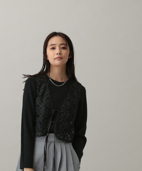 セール】MATINEE LINE/レースショートベスト/288813（ベスト