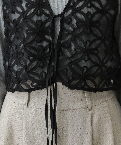 セール】MATINEE LINE/レースショートベスト/288813（ベスト）｜GLOBAL