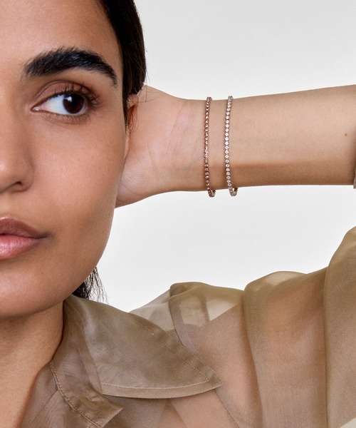 Daniel Wellington(ダニエルウェリントン)の「Classic Tennis Bracelet Apricot ローズゴールド/シルバー/ゴールド(ブレスレット・レディース・ピンクゴールド/イエローゴールド/シルバー・ONE SIZE)」の5枚目の写真