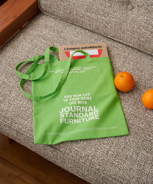 journal standard Furniture (ジャーナルスタンダードファニチャー)の「JSF TOTE CANVAS トートバッグ(トートバッグ・レディース・ピンク/イエロー/オレンジ/ブルー/チャコールグレー/アイボリー/ブラック/グリーン/ライトブルー/ピンク系その他・FREE)」の5枚目の写真