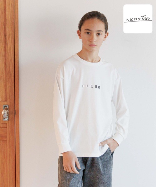 ☆45R♪フラワープリントのビッグスリットTシャツ☆ 70480071.jpg
