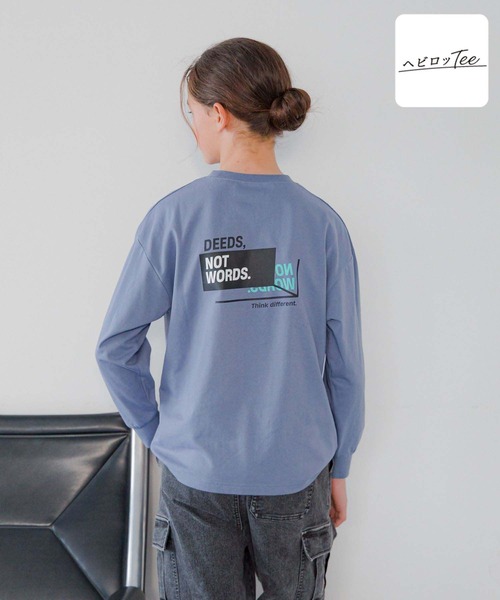 セール】ヘビロッTEE/プリント長袖/147381（Tシャツ/カットソー
