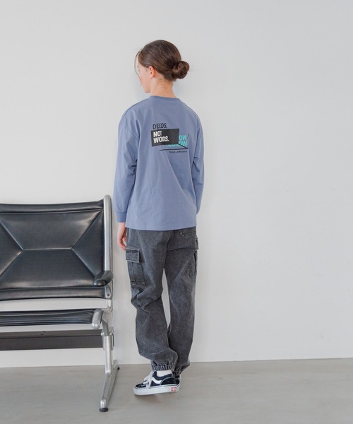 元気玉 セール】ヘビロッTEE/プリント長袖/147381（Tシャツ/カットソー