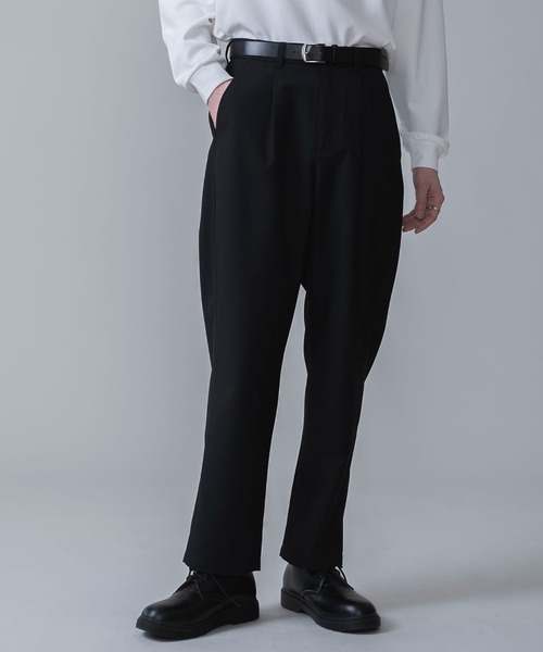 BROWNY(ブラウニー)の「BROWNY/TRベルト付きスラックス(スラックス・メンズ・ダークグレー/ブラック・LARGE/MEDIUM)」の2枚目の写真