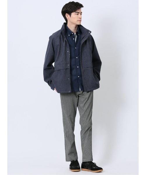 TAKA-Q(タカキュー)の「【ストレッチ 撥水 防風 防花粉 ウォッシャブル】タカキュー ALL WEATHER TEX ツイル裏メッシュ スタンドブルゾン(ブルゾン・メンズ・ブラック/ネイビー・LARGE/MEDIUM/X-LARGE)」の21枚目の写真