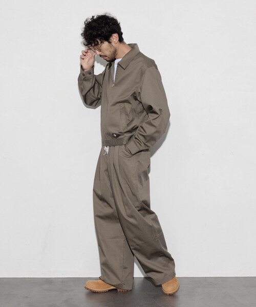 RED KAP（レッドキャップ）の「RED KAP/レッドキャップ 別注 SMU PT-38 2TUCK BAGGY WIDE TWILL PANTS/バギーパンツ/ワイドフィット（チノパンツ・メンズ・チャコールグレー/ブラック/ベージュ/ブラウン/オリーブ・LARGE/MEDIUM）」の9枚目の写真