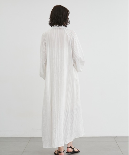 styling/（スタイリング）の「ジャガードシャツワンピース（ワンピース・レディース・ホワイト/ブラウン/ブラック・1/0）」の5枚目の写真