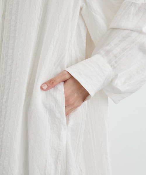 styling/（スタイリング）の「ジャガードシャツワンピース（ワンピース・レディース・ホワイト/ブラウン/ブラック・1/0）」の8枚目の写真