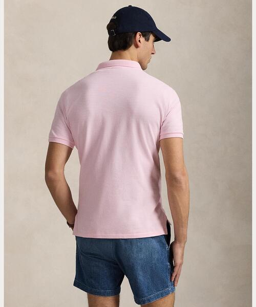 ラルフローレンポロシャツ ピンク カスタムフィット Mサイズ y□ラルフローレン/POLO Ralph Laurenカスタムフィット 半袖