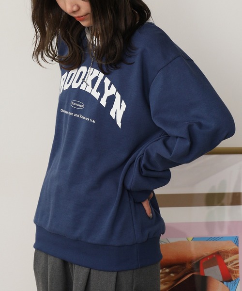 ROOPTOKYO(ループトウキョウ)の「BROOKLYN Arch Logo Print Sweatshirt / BROOKLYN アーチロゴプリント スウェット(スウェット・レディース・レッド/グレー/ネイビー・FREE)」の17枚目の写真