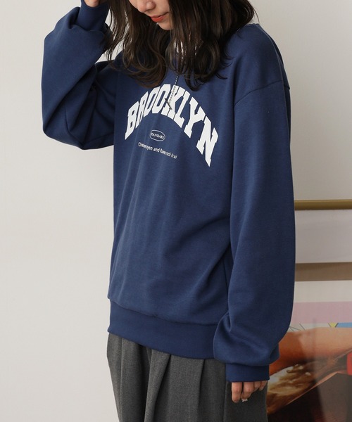 ROOPTOKYO(ループトウキョウ)の「BROOKLYN Arch Logo Print Sweatshirt / BROOKLYN アーチロゴプリント スウェット(スウェット・レディース・レッド/グレー/ネイビー・FREE)」の18枚目の写真