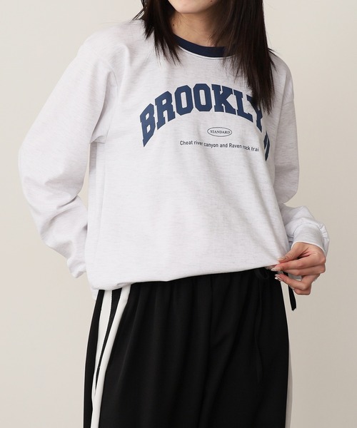 ROOPTOKYO(ループトウキョウ)の「BROOKLYN Arch Logo Print Sweatshirt / BROOKLYN アーチロゴプリント スウェット(スウェット・レディース・レッド/グレー/ネイビー・FREE)」の12枚目の写真
