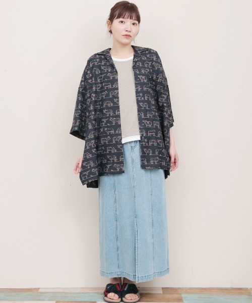 チチカカ（チチカカ）の「アソート開襟シャツ【ユニセックス】（シャツ/ブラウス・メンズ・ブラック/レッド/チャコールグレー・FREE）」の4枚目の写真