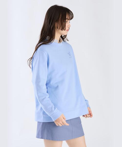 To b. by agnes b.(トゥービーバイアニエスベー)の「ロゴボーイズスウェット(スウェット・レディース・ブルー・38/40)」の4枚目の写真