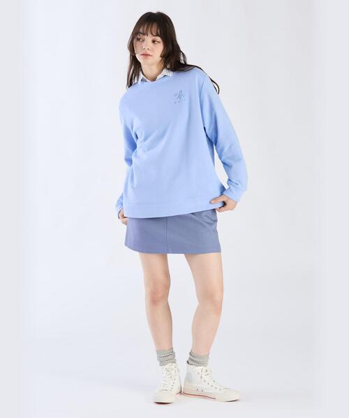 To b. by agnes b.(トゥービーバイアニエスベー)の「ロゴボーイズスウェット(スウェット・レディース・ブルー・38/40)」の6枚目の写真