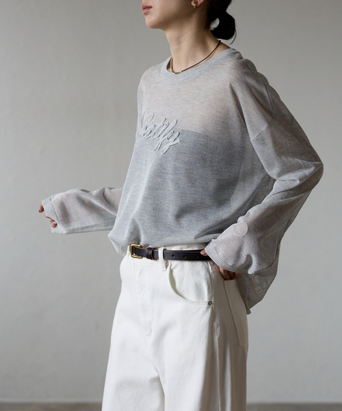 フロントロゴシアーニットプルオーバー Vin｜フロントロゴシアーニットプルオーバー | Rakuten Fashion