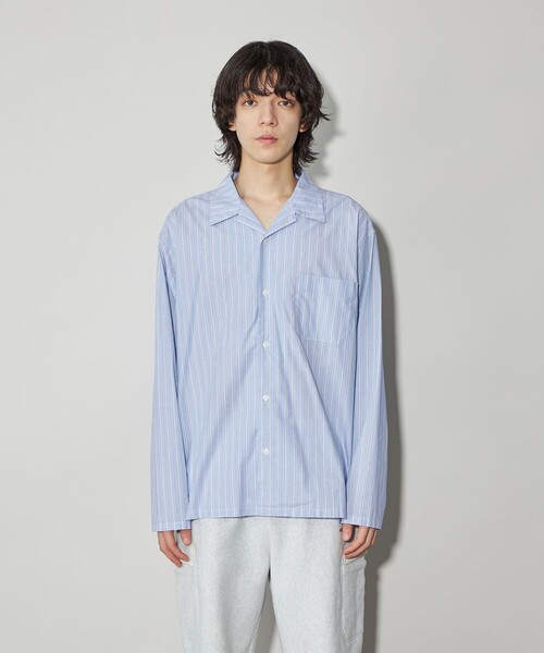 CITEN（シテン）の「＜CITEN＞ナップシャツ（シャツ/ブラウス・メンズ・ライトブルー・M/L）」の4枚目の写真
