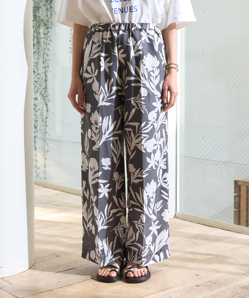 Rouge vif Anna(ルージュヴィフアンナ)の「モノトーンプリントイージーパンツ(その他パンツ・レディース・モスグリーン/ホワイト系その他・36/38)」の19枚目の写真