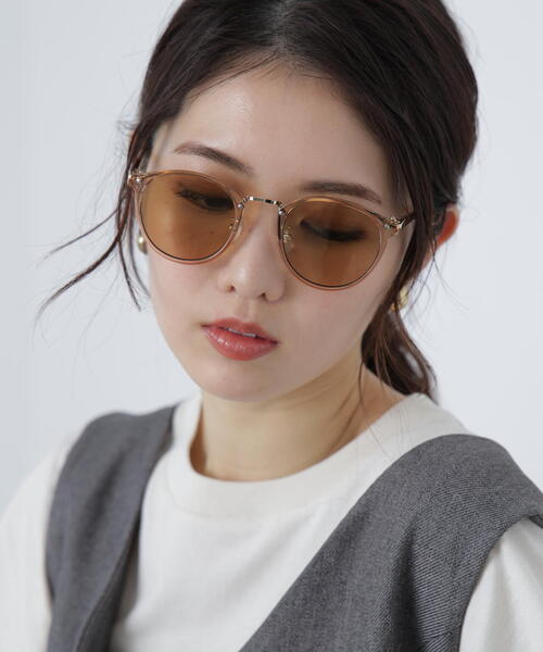 FREE'S MART（フリーズマート）の「◆シンプルサングラス（サングラス・レディース・ブラウン/グレー/ブラック/ホワイト・ﾌﾘ-）」の6枚目の写真