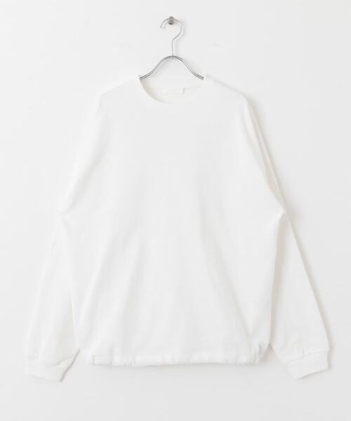 SENSE OF PLACE by URBAN RESEARCH(センスオブプレイスバイアーバンリサーチ)の「『ユニセックス』アソートドローコードロングスリーブTシャツ(Tシャツ/カットソー・メンズ・チャコールグレー/ブラウン/ブラック系その他/ホワイト・MEDIUM/LARGE)」の12枚目の写真