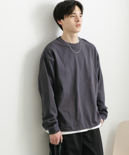 SENSE OF PLACE by URBAN RESEARCH(センスオブプレイスバイアーバンリサーチ)の「『ユニセックス』アソートドローコードロングスリーブTシャツ(Tシャツ/カットソー・メンズ・チャコールグレー/ブラウン/ブラック系その他/ホワイト・MEDIUM/LARGE)」の16枚目の写真