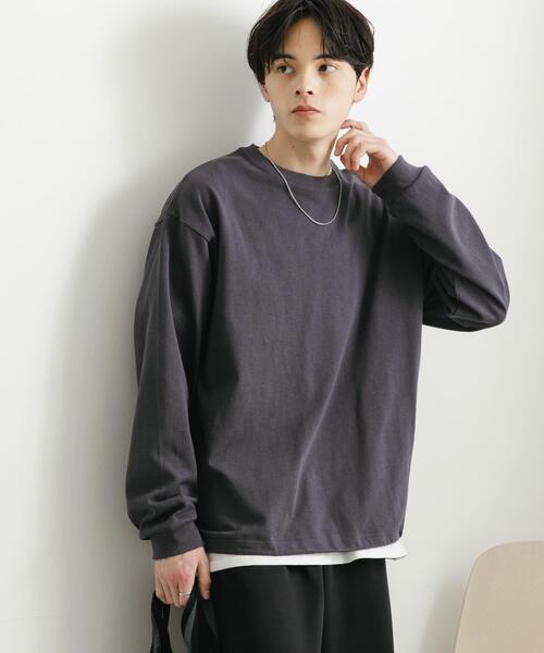 SENSE OF PLACE by URBAN RESEARCH(センスオブプレイスバイアーバンリサーチ)の「『ユニセックス』アソートドローコードロングスリーブTシャツ(Tシャツ/カットソー・メンズ・チャコールグレー/ブラウン/ブラック系その他/ホワイト・MEDIUM/LARGE)」の17枚目の写真