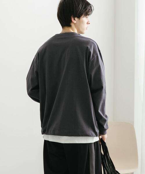 SENSE OF PLACE by URBAN RESEARCH(センスオブプレイスバイアーバンリサーチ)の「『ユニセックス』アソートドローコードロングスリーブTシャツ(Tシャツ/カットソー・メンズ・チャコールグレー/ブラウン/ブラック系その他/ホワイト・MEDIUM/LARGE)」の19枚目の写真