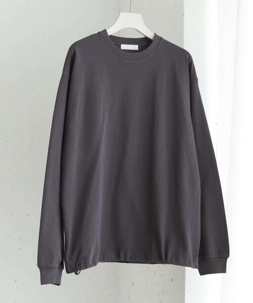 SENSE OF PLACE by URBAN RESEARCH(センスオブプレイスバイアーバンリサーチ)の「『ユニセックス』アソートドローコードロングスリーブTシャツ(Tシャツ/カットソー・メンズ・チャコールグレー/ブラウン/ブラック系その他/ホワイト・MEDIUM/LARGE)」の22枚目の写真