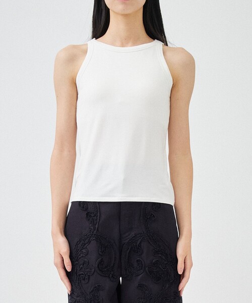 タンクトップ ノースリーブ 「determ/デターム」Collagen Tank Top/タンクトップ レディース Collagen Tank Top – determ;