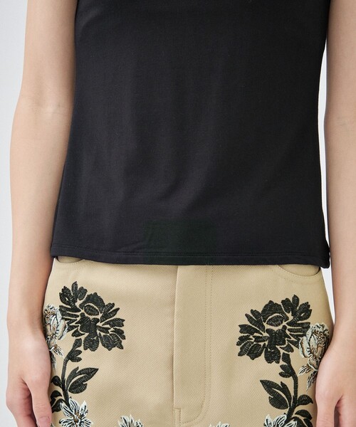 STUDIOUS(ステュディオス)の「【determ/デターム】Collagen Tank Top/タンクトップ(タンクトップ・レディース・ホワイト/ブラック・2)」の10枚目の写真
