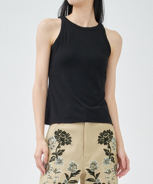 determ コラーゲン オープンバック タンクトップ(新品・タグ付き) Collagen Halterneck Bodysuit – determ;