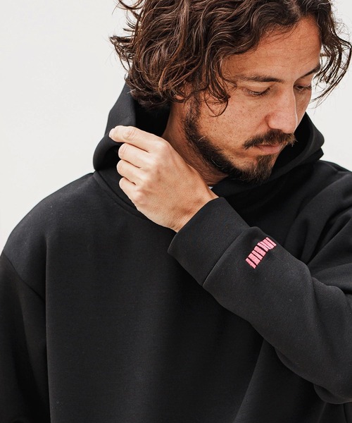 felkod(フィルコッド)の「mpa3728- Embroidery Cardboard Knit Parka パーカー(パーカー・メンズ・ブラック×ホワイト/ブラック×ピンク/ヘザーグレー・XL/L/M/S)」の2枚目の写真