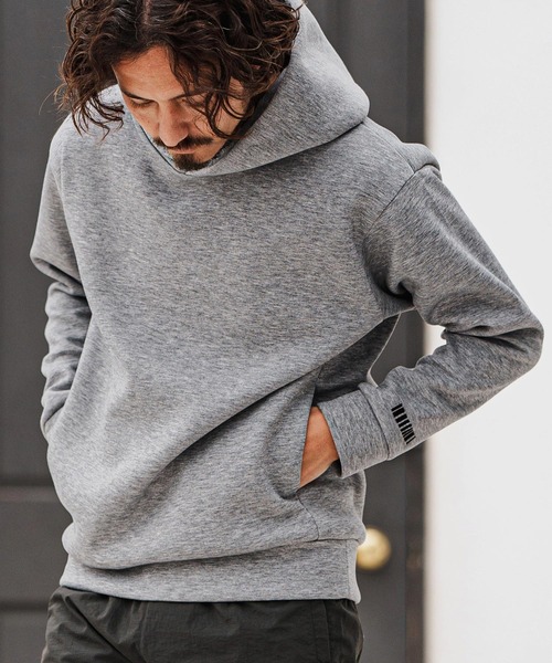 felkod(フィルコッド)の「mpa3728- Embroidery Cardboard Knit Parka パーカー(パーカー・メンズ・ブラック×ホワイト/ブラック×ピンク/ヘザーグレー・XL/L/M/S)」の4枚目の写真