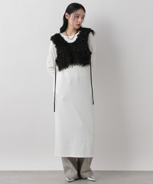 LOWRYS FARM | フェザーベスト2Pワンピース 320129(ワンピース)