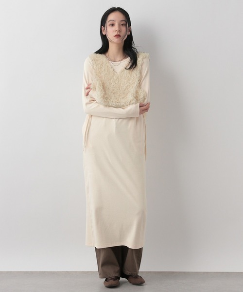 セール】フェザーベスト2Pワンピース 320129（ワンピース）｜LOWRYS