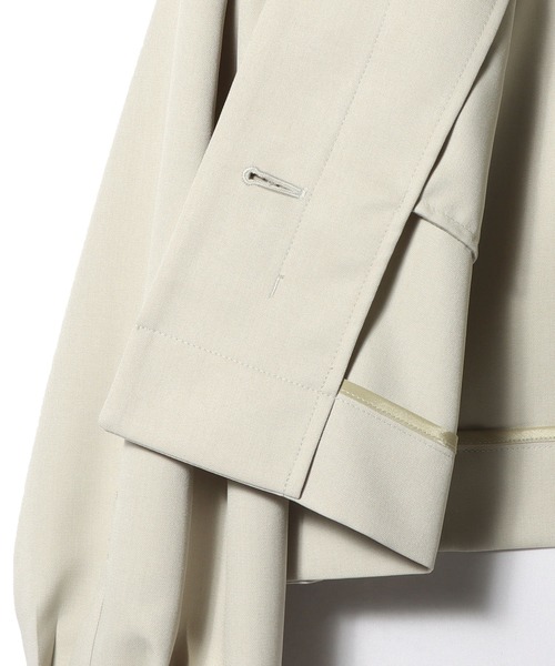 ESTNATION（エストネーション）の「ESTNATION / ビックポケットワークジャケット（ブルゾン・レディース・ベージュ/ブラック・FREE）」の9枚目の写真