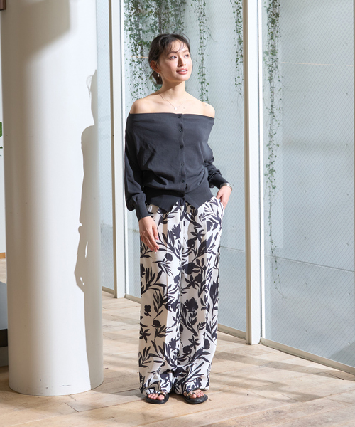 Rouge vif（ルージュヴィフ）の「オフショルダー2WAYカーディガン（カーディガン/ボレロ・レディース・ラベンダー/ライトグレー/チャコールグレー・フリー）」の18枚目の写真