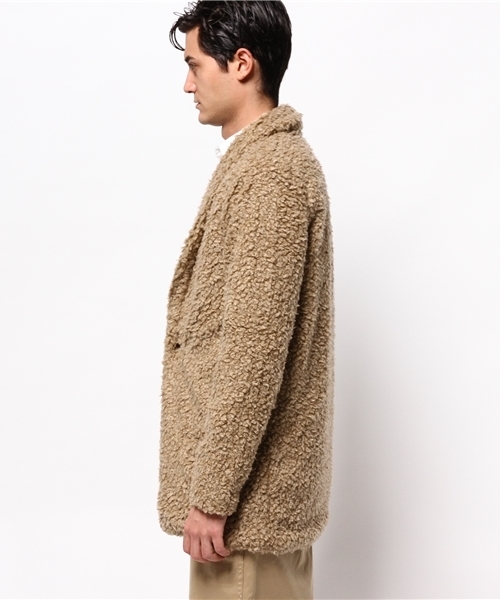 Lui's（ルイス）の「Lui's(ルイス) フェイクアルパカジャケット（その他アウター・メンズ・ベージュ/グレー・SMALL/MEDIUM）」の5枚目の写真