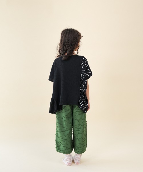 unica(ユニカ)の「ドッキングフリルドットブラウス(シャツ/ブラウス・キッズ・ライトパープル/ブラック・XL/L/M/S)」の9枚目の写真