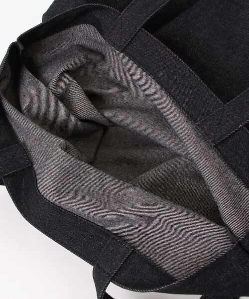 X-girl（エックスガール）の「RHINESTONE STARDUST LOGO TOTE BAG（トートバッグ・レディース・ブラック/ライトインディゴブルー・ONE SIZE）」の12枚目の写真