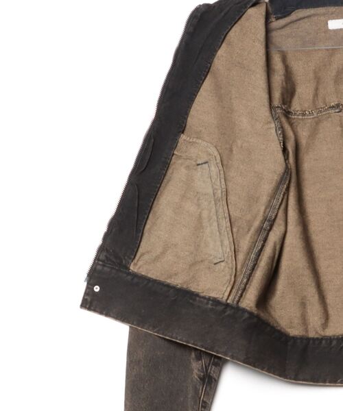 Jieda（ジエダ）の「DENIM ZIP JACKET（デニムジャケット・メンズ・インディゴブルー/ブラック・1/2）」の3枚目の写真