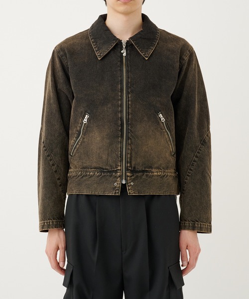 Jieda（ジエダ）の「DENIM ZIP JACKET（デニムジャケット・メンズ・インディゴブルー/ブラック・1/2）」の10枚目の写真