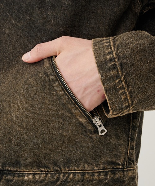 Jieda（ジエダ）の「DENIM ZIP JACKET（デニムジャケット・メンズ・インディゴブルー/ブラック・1/2）」の19枚目の写真