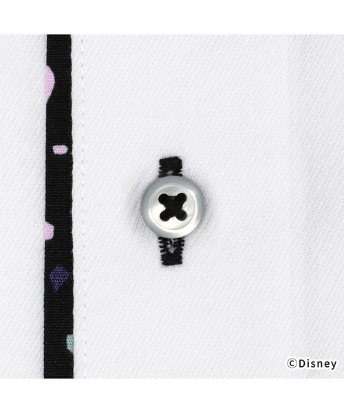 TOKYO SHIRTS(トウキョウシャツ)の「【Disney ディズニー】形態安定ノーアイロン ボタンダウン 長袖ビジネスワイシャツ(ビジネスシャツ・メンズ・ホワイト・首回り37cm-裄丈80cm/首回り39cm-裄丈80cm/首回り39cm-裄丈84cm/首回り41cm-裄丈82cm/首回り41cm-裄丈86cm/首回り42cm-裄丈82cm/首回り42cm-裄丈86cm/首回り43cm-裄丈82cm/首回り43cm-裄丈86cm/首回り37cm-裄丈84cm)」の4枚目の写真