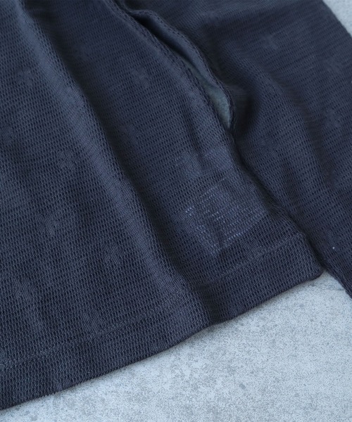 bulle de savon(ビュルデサボン)の「△hana×mesh ジャガード 長袖プルオーバー(Tシャツ/カットソー・レディース・カーキ/チャコールグレー/ホワイト/キナリ・FREE)」の7枚目の写真