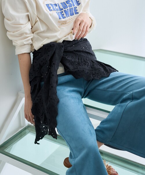 FREAK'S STORE（フリークスストア）の「インド マルチウェイ ラウンドフリルレース（その他トップス・レディース・ブラック/オフホワイト・ﾌﾘ-）」の5枚目の写真