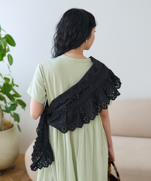 FREAK'S STORE（フリークスストア）の「インド マルチウェイ ラウンドフリルレース（その他トップス・レディース・ブラック/オフホワイト・ﾌﾘ-）」の8枚目の写真